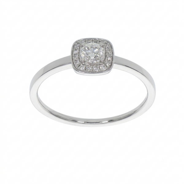 Anillo Platino con Diamantes 0,26 ct | AN-14608