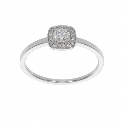 Anillo Platino con Diamantes 0,26 ct | AN-14608