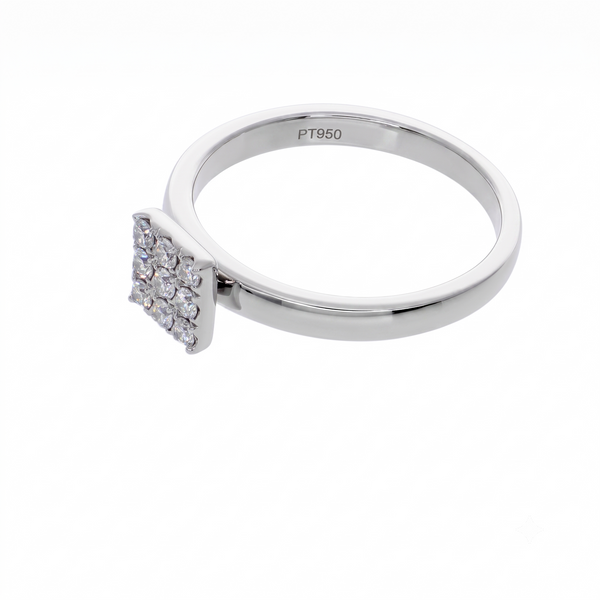 Anillo Platino con Diamantes 0,19 ct | AN-14612