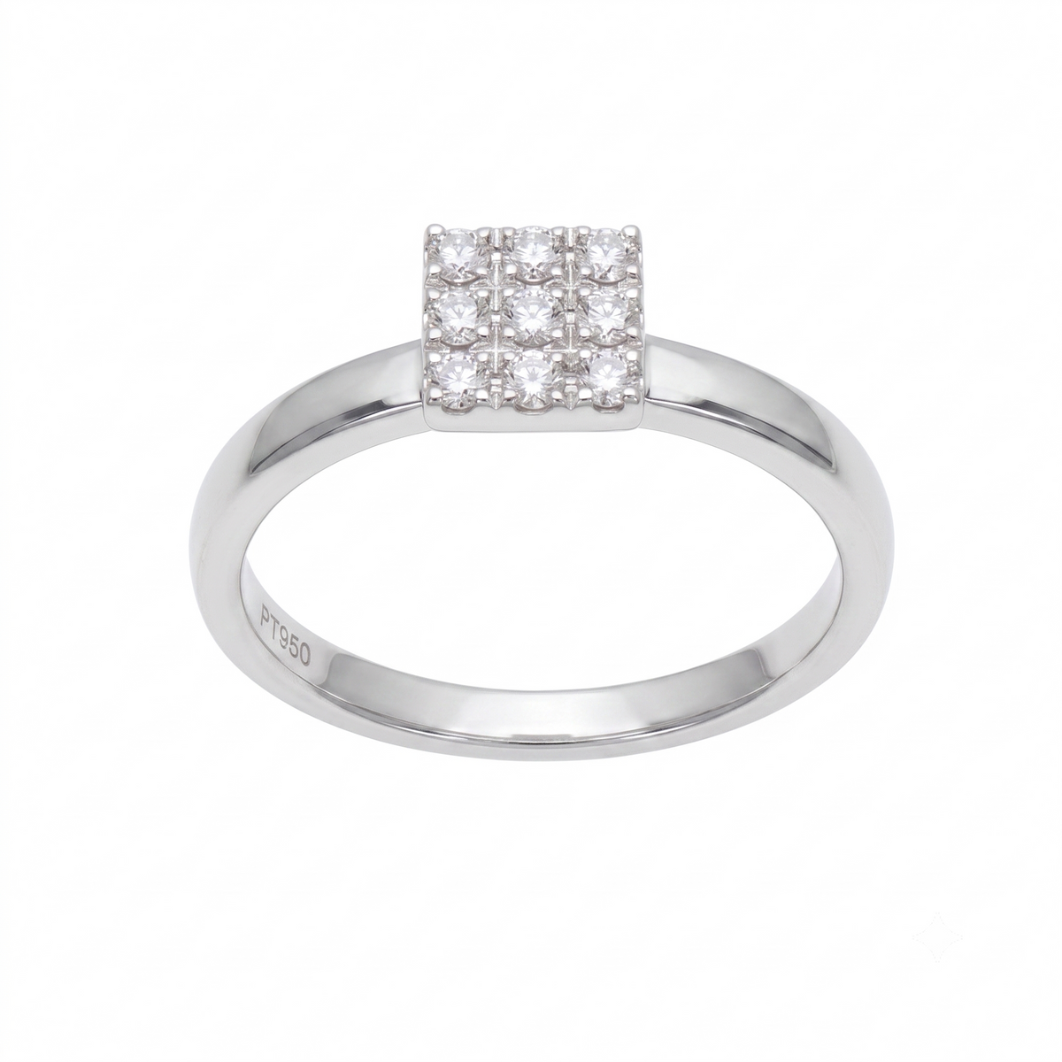 Anillo Platino con Diamantes 0,19 ct | AN-14612