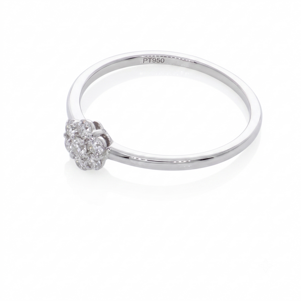 Anillo Platino con Diamantes 0,23 ct | AN-14613