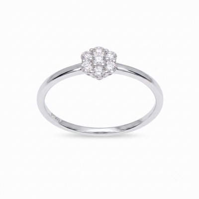 Anillo Platino con Diamantes 0,23 ct | AN-14613