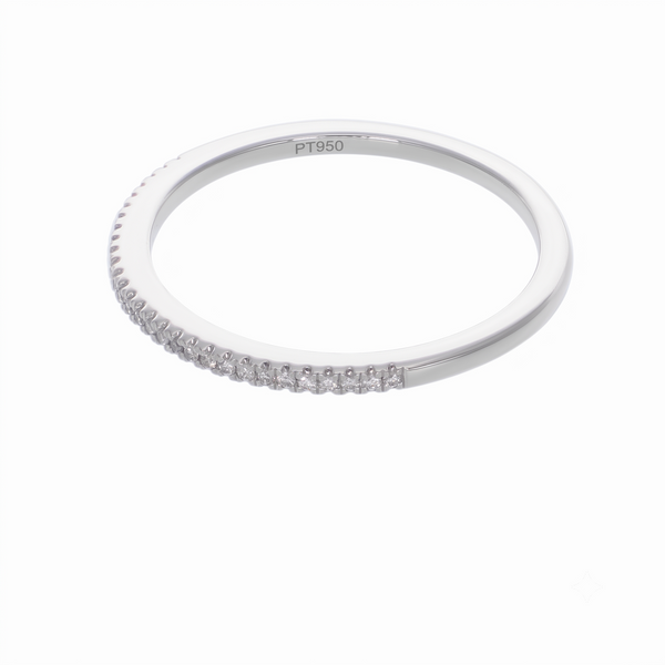 Anillo Platino con Diamantes 0,07 ct | AN-14614