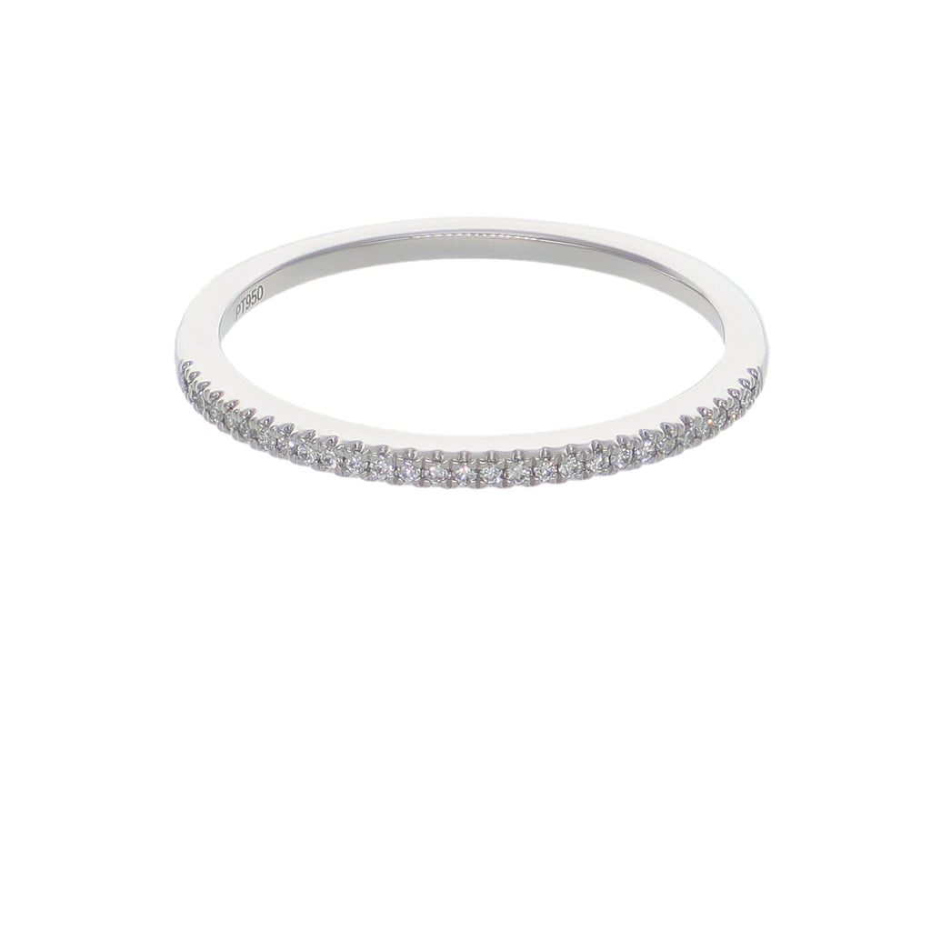 Anillo Platino con Diamantes 0,07 ct | AN-14614