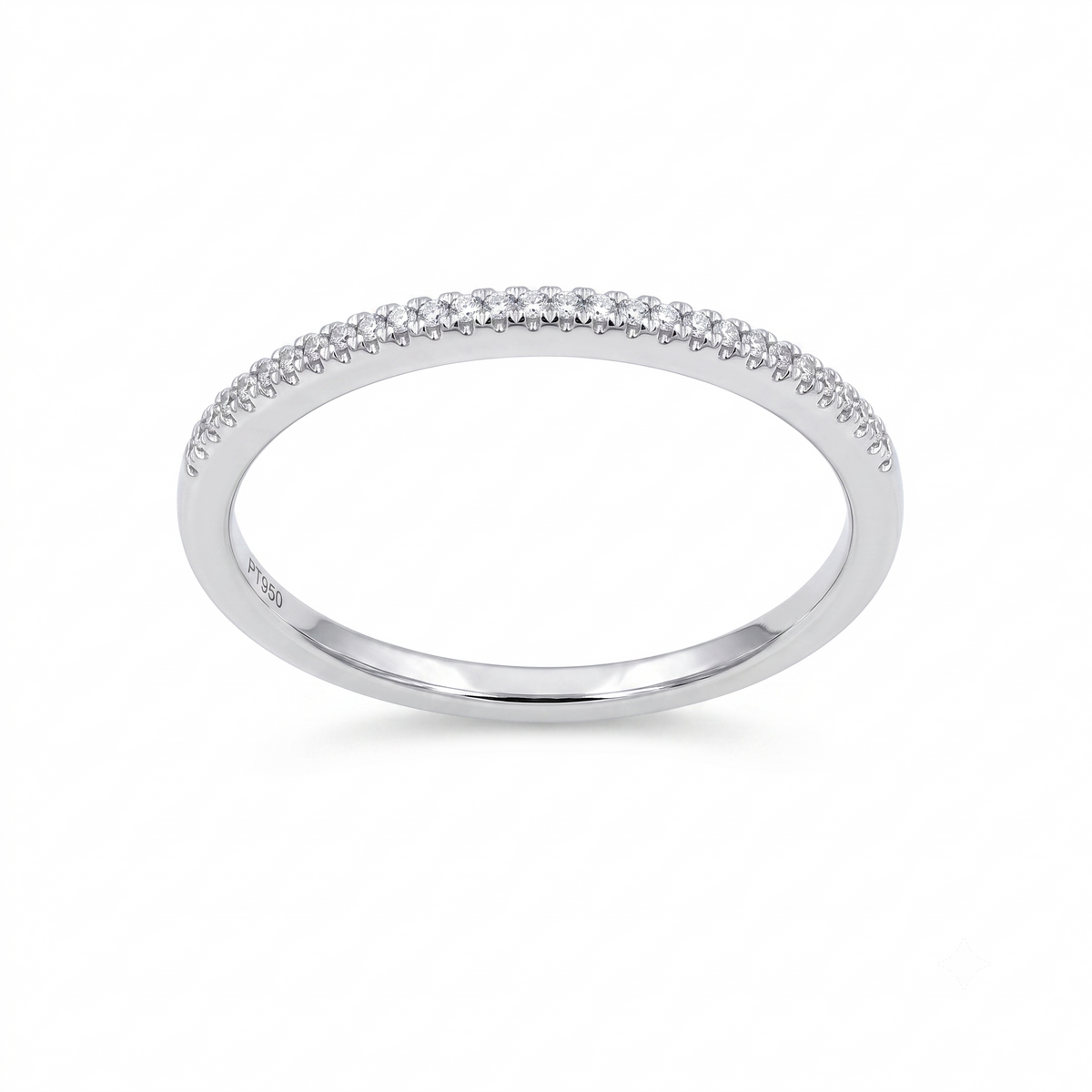 Anillo Platino con Diamantes 0,07 ct | AN-14614