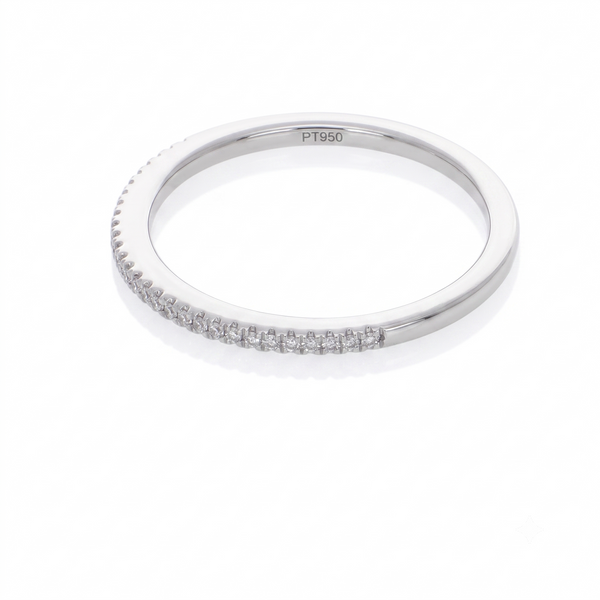 Anillo Platino con Diamantes 0,08 ct | AN-14615