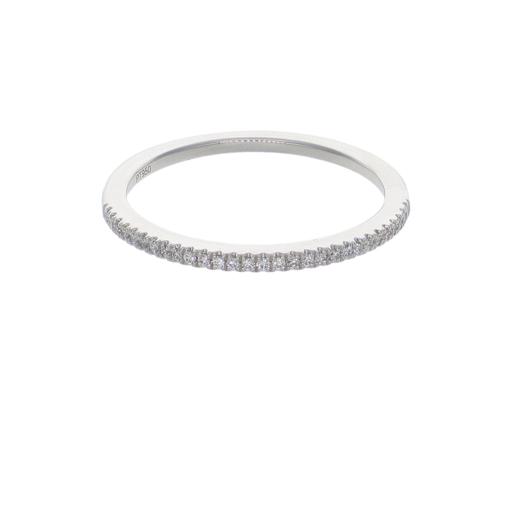 Anillo Platino con Diamantes 0,08 ct | AN-14615