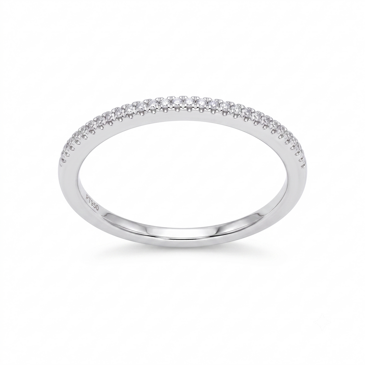 Anillo Platino con Diamantes 0,08 ct | AN-14615