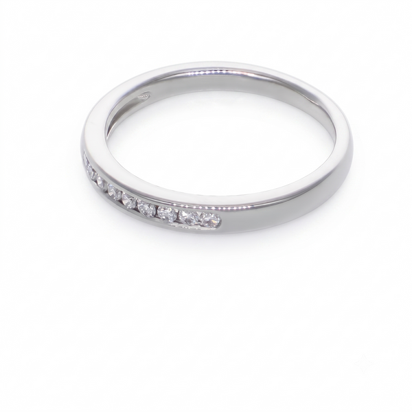 Anillo Platino con Diamantes 0,12 ct | AN-14616