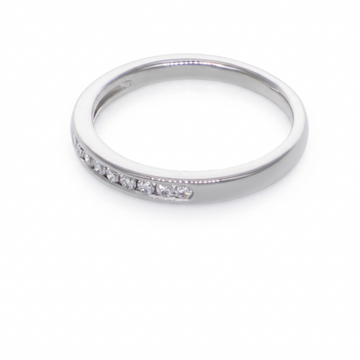 Anillo Platino con Diamantes 0,12 ct | AN-14616