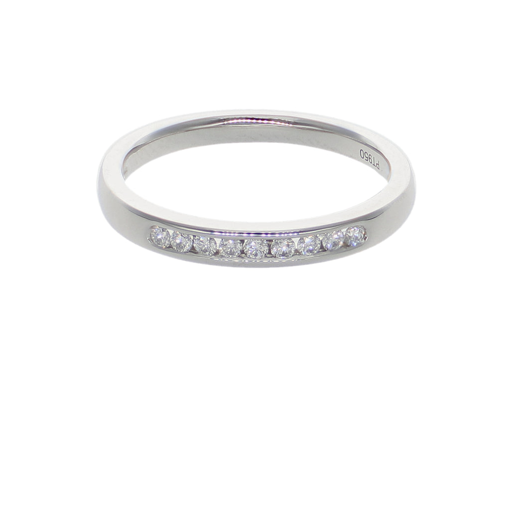 Anillo Platino con Diamantes 0,12 ct | AN-14616