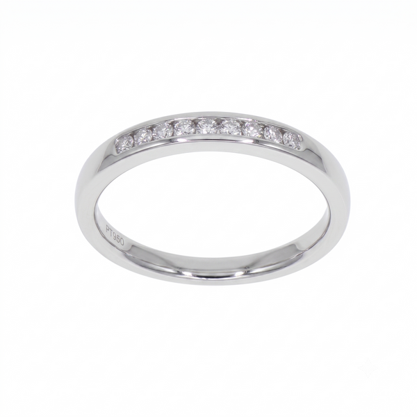 Anillo Platino con Diamantes 0,12 ct | AN-14616