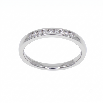 Anillo Platino con Diamantes 0,12 ct | AN-14616