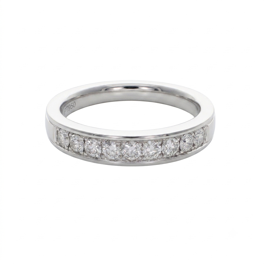 Anillo Platino con Diamantes 0,50 ct | AN-14619