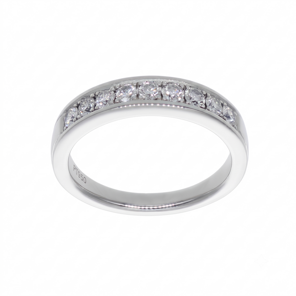 Anillo Platino con Diamantes 0,50 ct | AN-14619