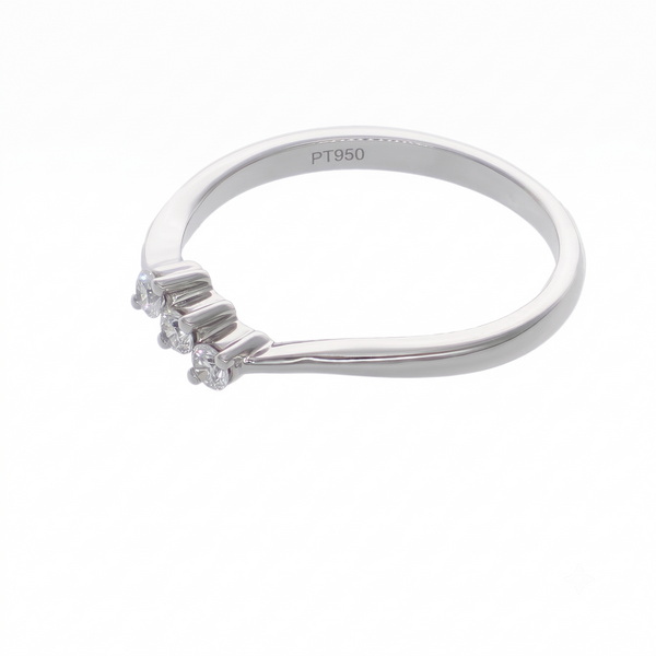 Anillo Platino con Diamantes 0,15 ct | AN-14620