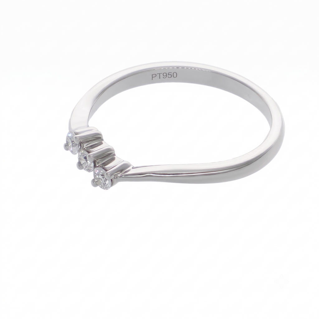 Anillo Platino con Diamantes 0,15 ct | AN-14620