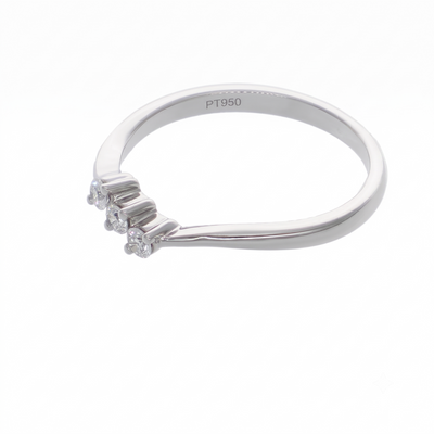 Anillo Platino con Diamantes 0,15 ct | AN-14620