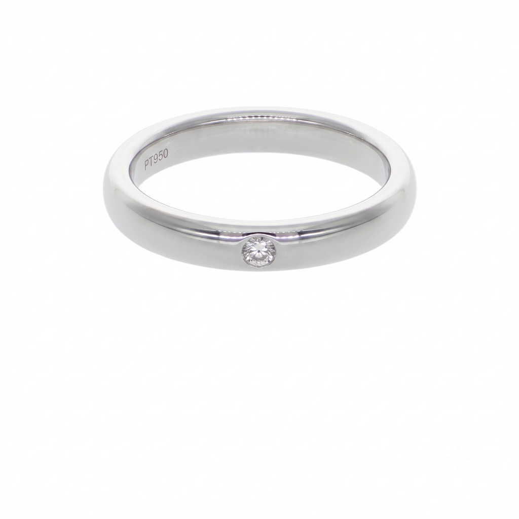 Anillo Platino con Diamante 0,03 ct | AN-14621