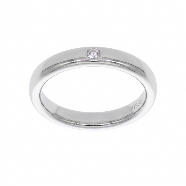 Anillo Platino con Diamante 0,03 ct | AN-14621