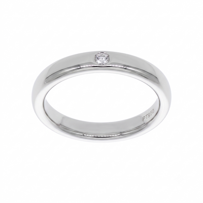Anillo Platino con Diamante 0,03 ct | AN-14621