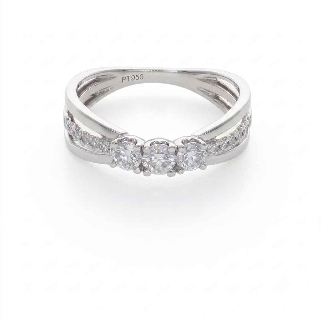 Anillo Platino con Diamante 0,51 ct | AN-14622