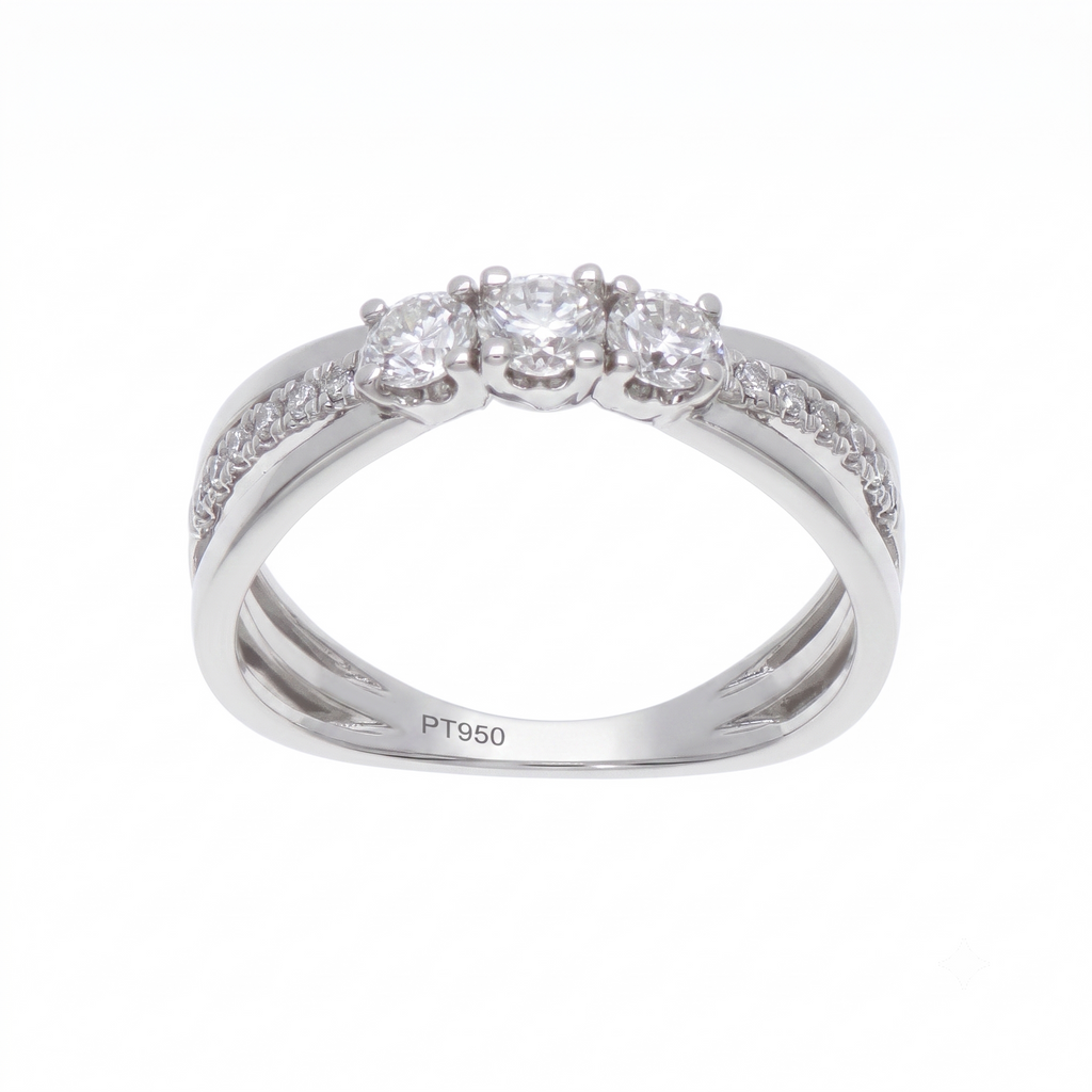 Anillo Platino con Diamante 0,51 ct | AN-14622