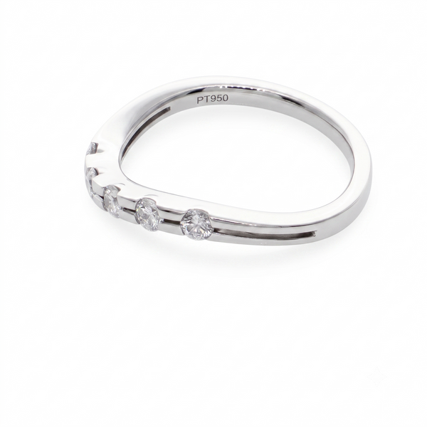 Anillo Platino con Diamante 0,32 ct | AN-14623