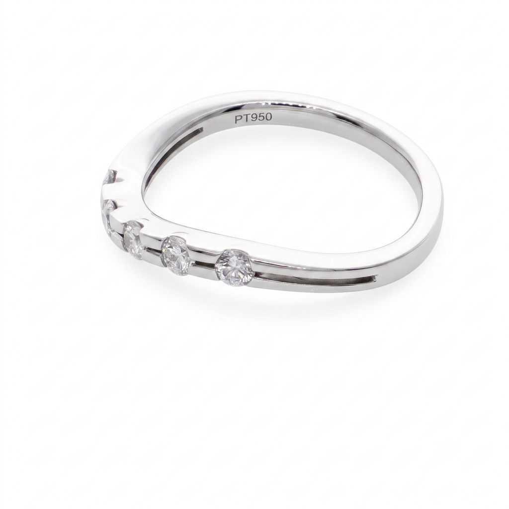 Anillo Platino con Diamante 0,32 ct | AN-14623