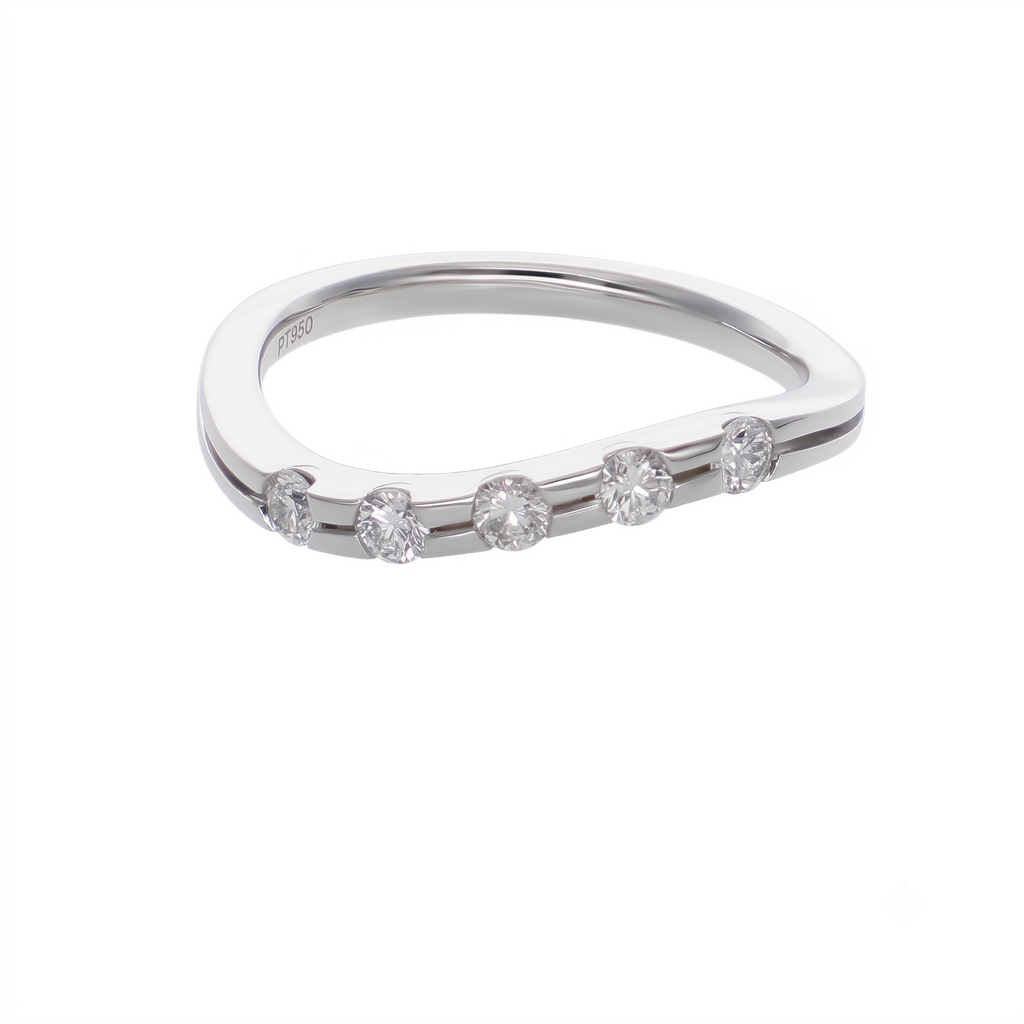 Anillo Platino con Diamante 0,32 ct | AN-14623