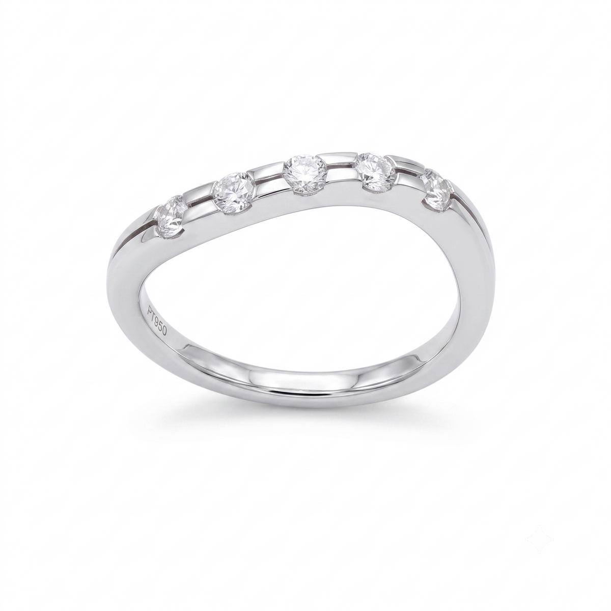 Anillo Platino con Diamante 0,32 ct | AN-14623