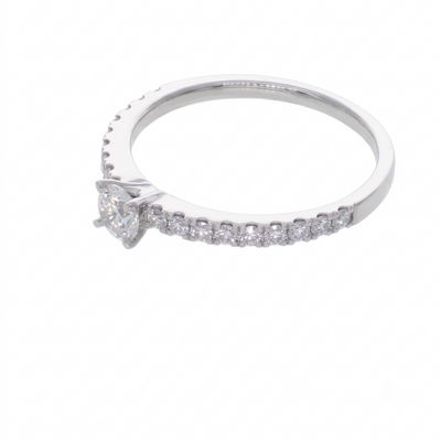 Anillo Platino con Diamantes 0,47 ct Solitario| AN-14634