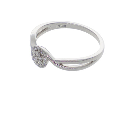 Anillo Platino con Diamantes 0,09 ct | AN-14645