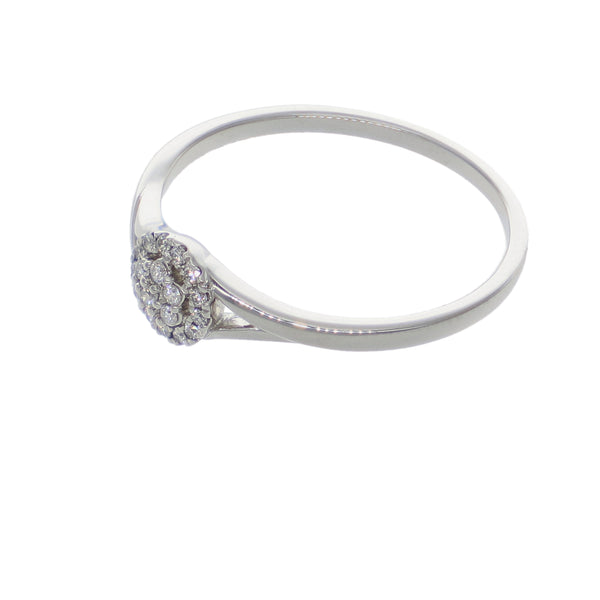 Anillo Platino con Diamantes 0,09 ct | AN-14646