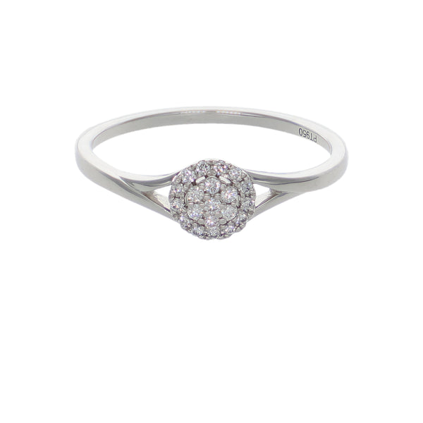 Anillo Platino con Diamantes 0,09 ct | AN-14646