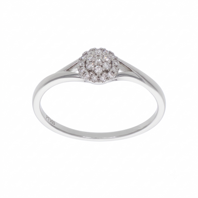 Anillo Platino con Diamantes 0,09 ct | AN-14646