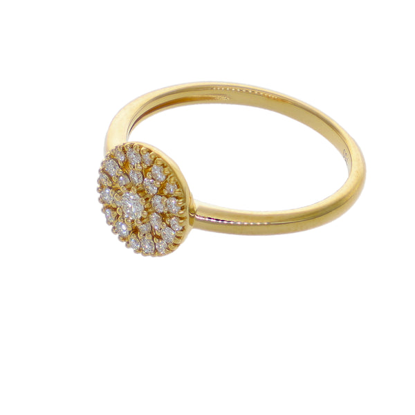Anillo Oro Amarillo  con Diamantes 0,23 ct | AN-14650