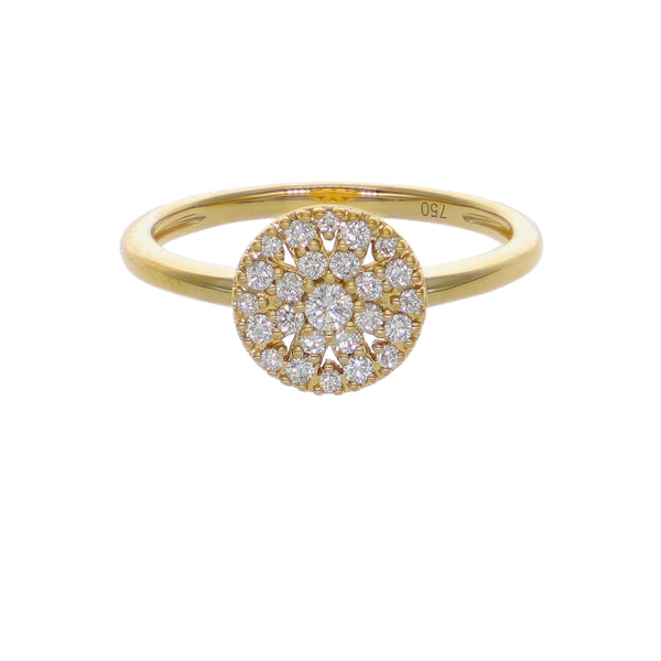 Anillo Oro Amarillo  con Diamantes 0,23 ct | AN-14650