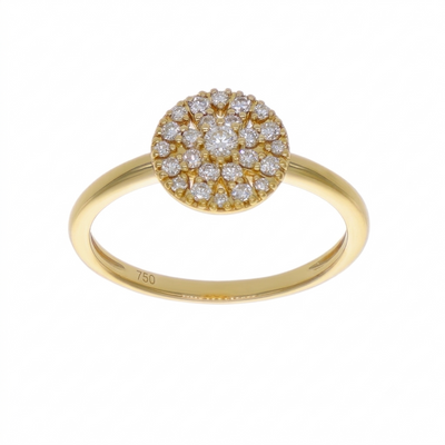 Anillo Oro Amarillo  con Diamantes 0,23 ct | AN-14650