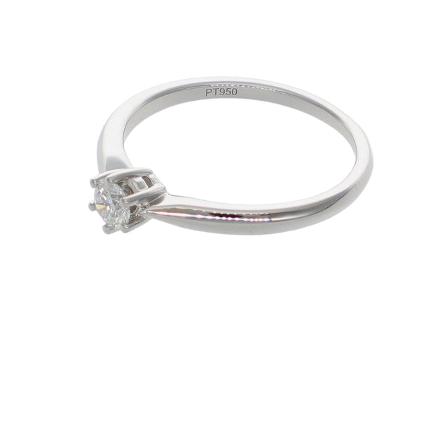 Anillo Platino con Diamante 0,21 ct Solitario | AN-14651