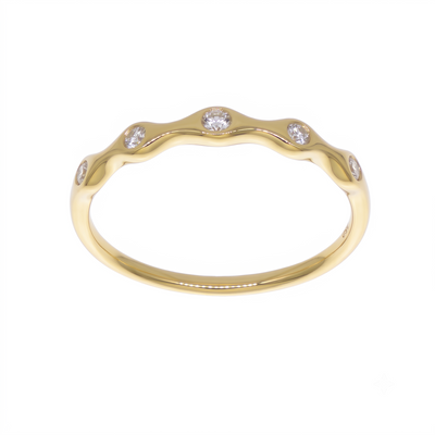Anillo Oro Amarillo 18K con Diamantes 0,11 ct | AN-14662