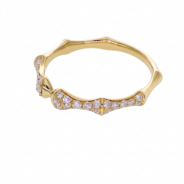 Anillo Oro Amarillo 18K con Diamantes 0,31 ct | AN-14664