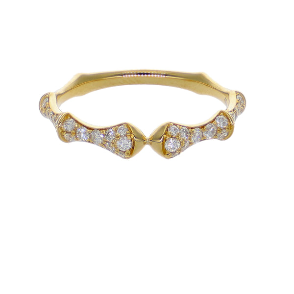 Anillo Oro Amarillo 18K con Diamantes 0,31 ct | AN-14664