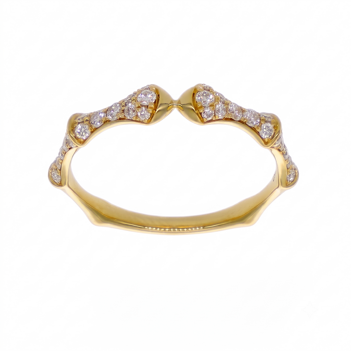Anillo Oro Amarillo 18K con Diamantes 0,31 ct | AN-14664