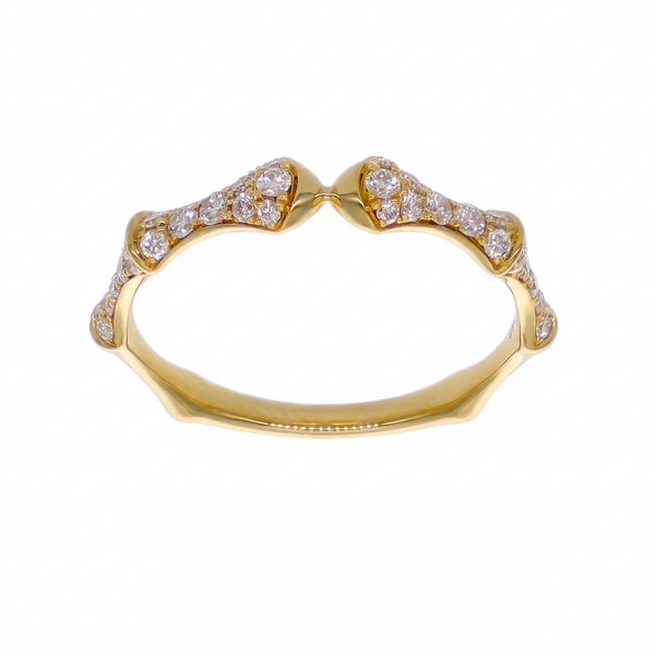 Anillo Oro Amarillo 18K con Diamantes 0,31 ct | AN-14664