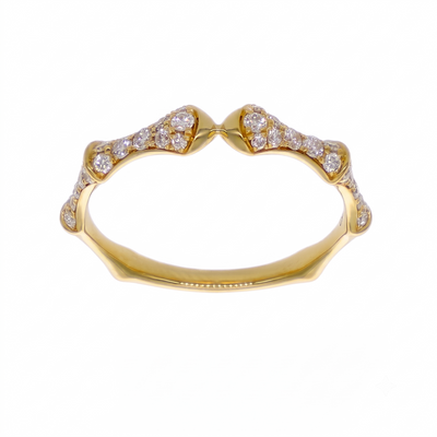 Anillo Oro Amarillo 18K con Diamantes 0,31 ct | AN-14664