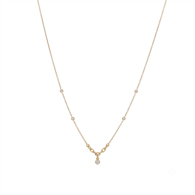 Collar Oro Amarillo 18K con Diamantes 0,10 ct | CO-14666