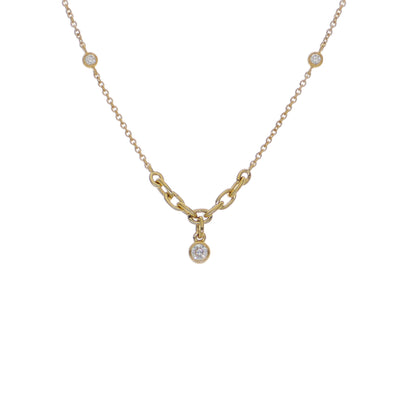 Collar Oro Amarillo 18K con Diamantes 0,10 ct | CO-14666