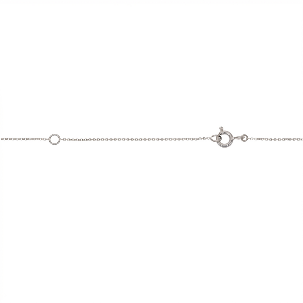 Collar Oro Blanco 18K con Diamantes 0,07 ct | CO-14667
