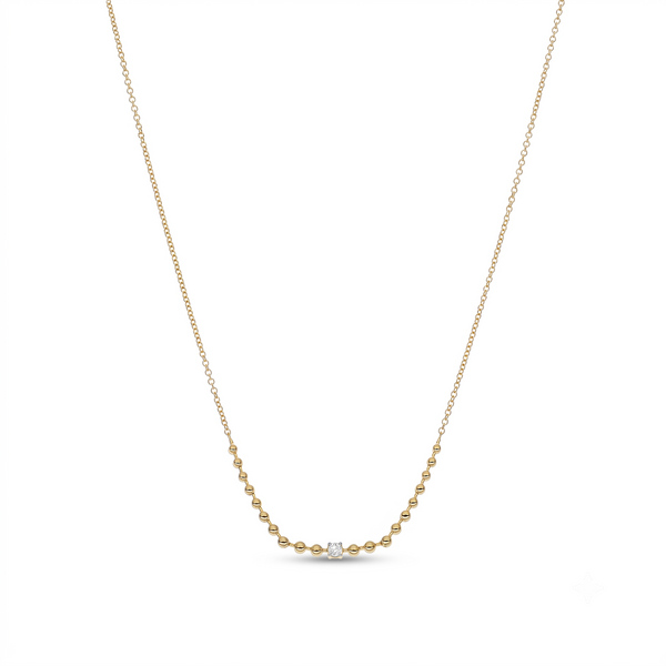 Collar Oro Amarillo 18K con Diamante 0,06 ct | CO-14671